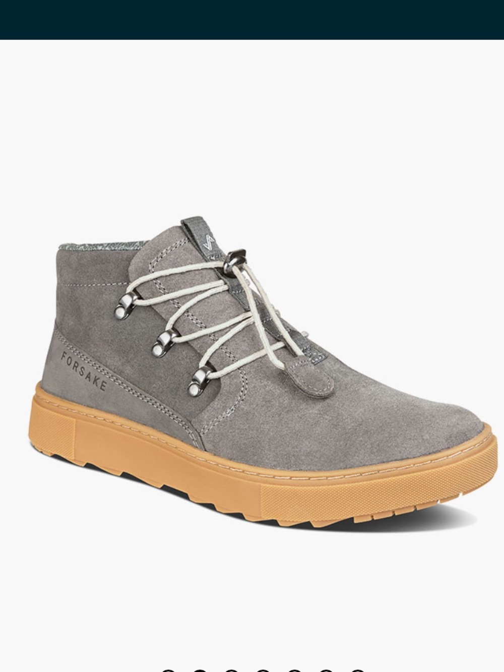 Forsake suede shoes